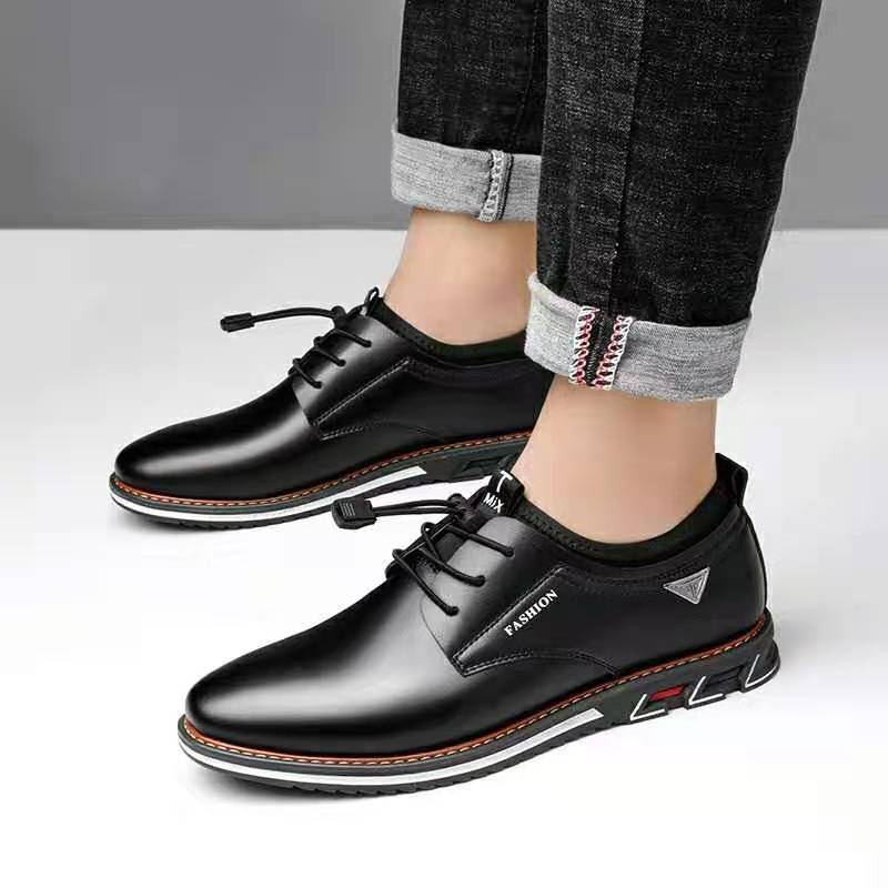 New Men Shoes Leather Cowhide  - Men Formal Wear With Sneakers review and price