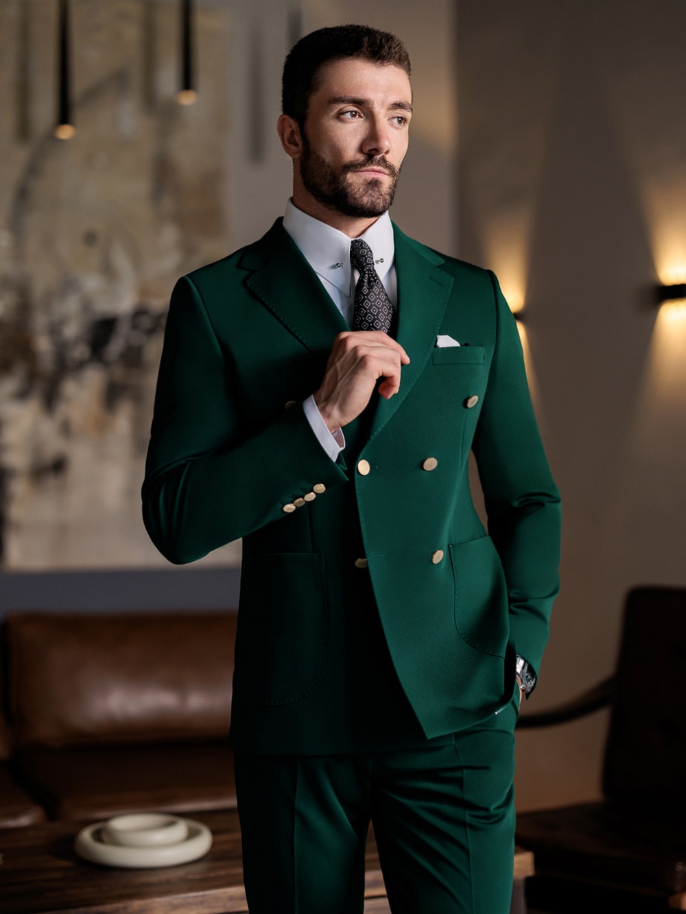 Green Formal Man Slim Fit Suit - Formal Men Party Wear Jacket review and price