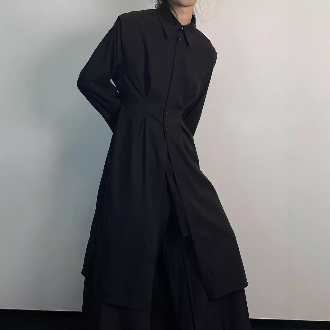 Y2K Gothic Trench Coat Men Dar - Men'S Formal Wear Belt review and price