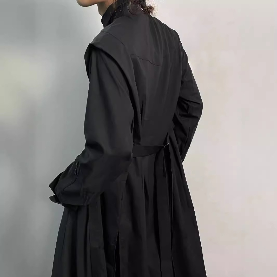 Y2K Gothic Trench Coat Men Dar - Men'S Formal Wear Belt review and price