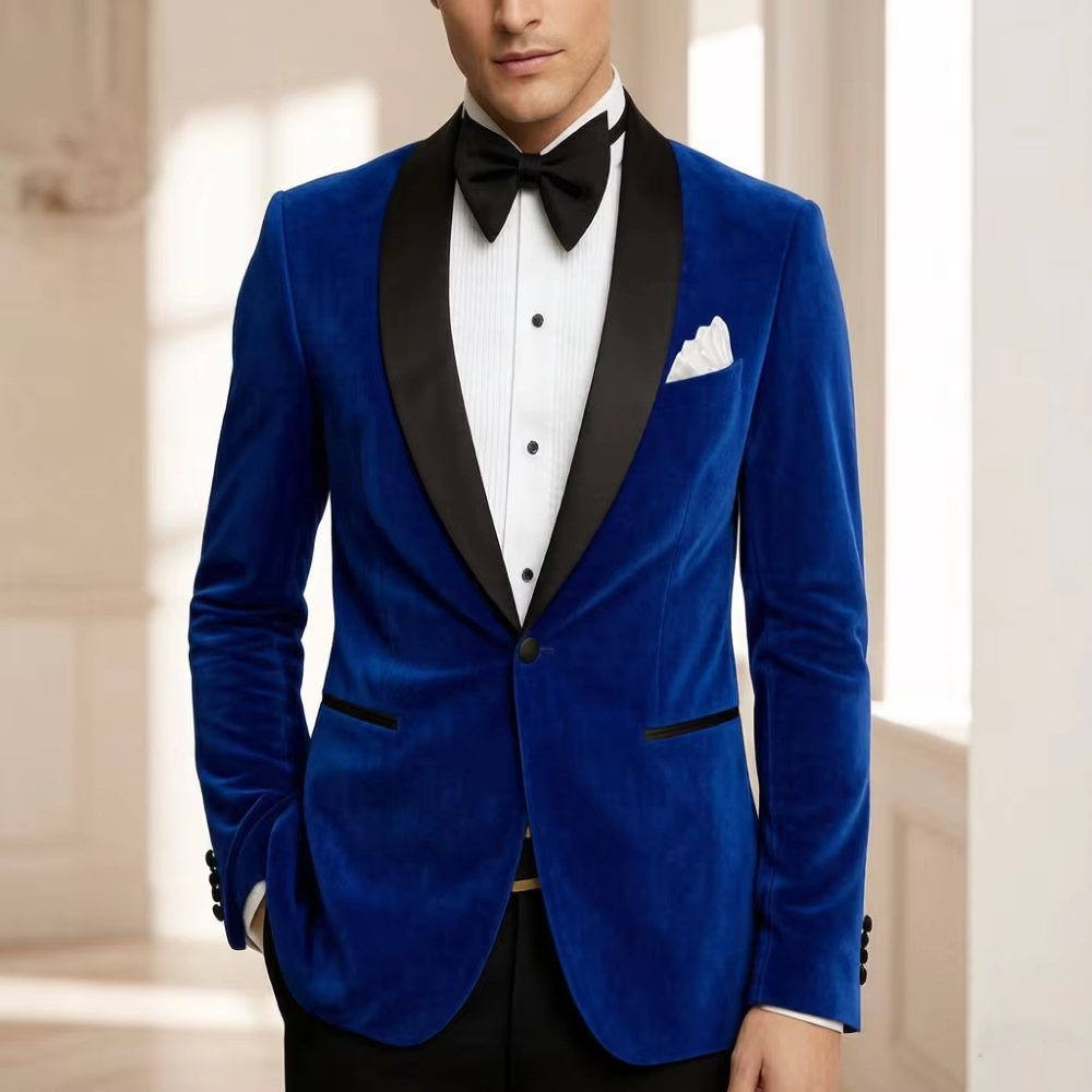 Men Velvet Slim Fit Suits 1 Pi - Formal Men Party Wear Jacket review and price