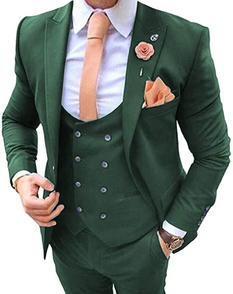 Navy Blue Men's Suits 3 Pcs Co - Formal Men Party Wear Jacket review and price