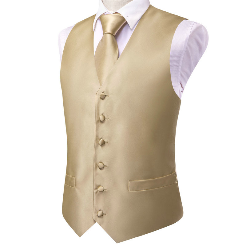 VerveRow Men Solid Satin V‑Nec - Formal Vest Waistcoat review and price
