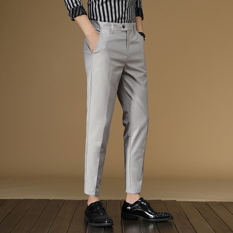 Summer Suit Pants Men Red Blac - Men Formal Wear Office review and price