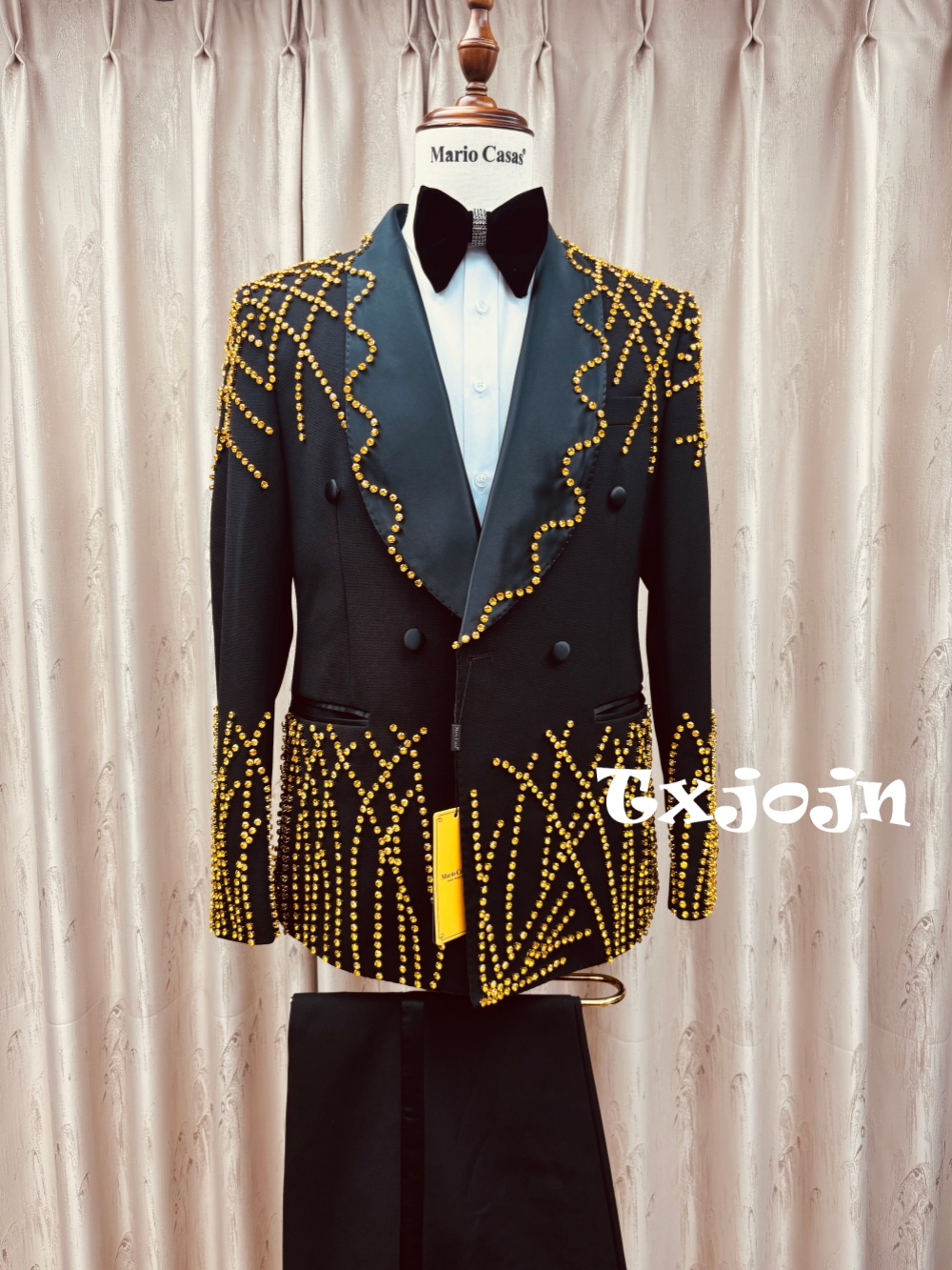 Man Exquisite Beaded Suit Set  - Men Formal Wear Clothes review and price