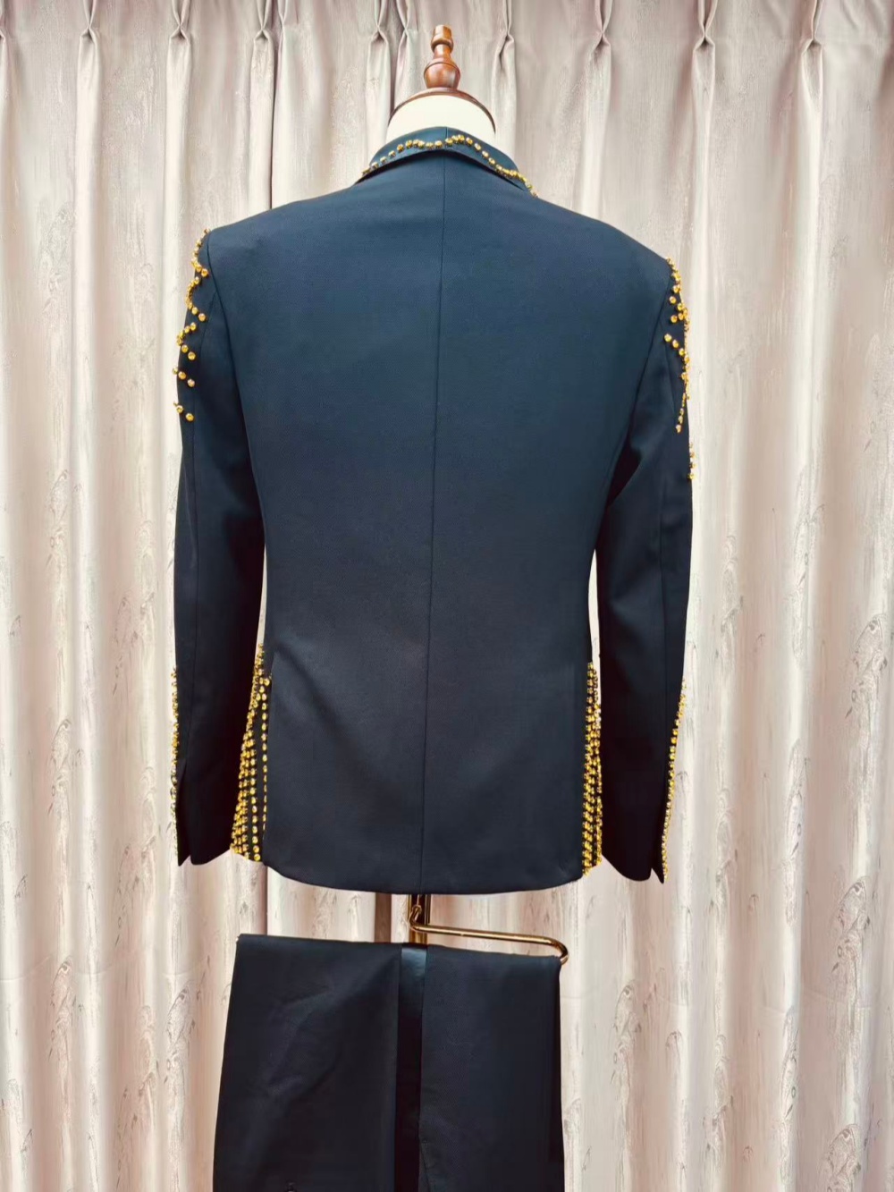 Man Exquisite Beaded Suit Set  - Men Formal Wear Clothes review and price