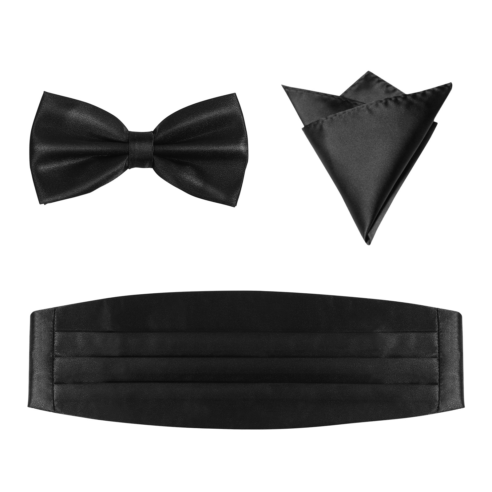 1Set Premium Polyester Cummerb - Men'S Formal Wear Bow Ties review and price