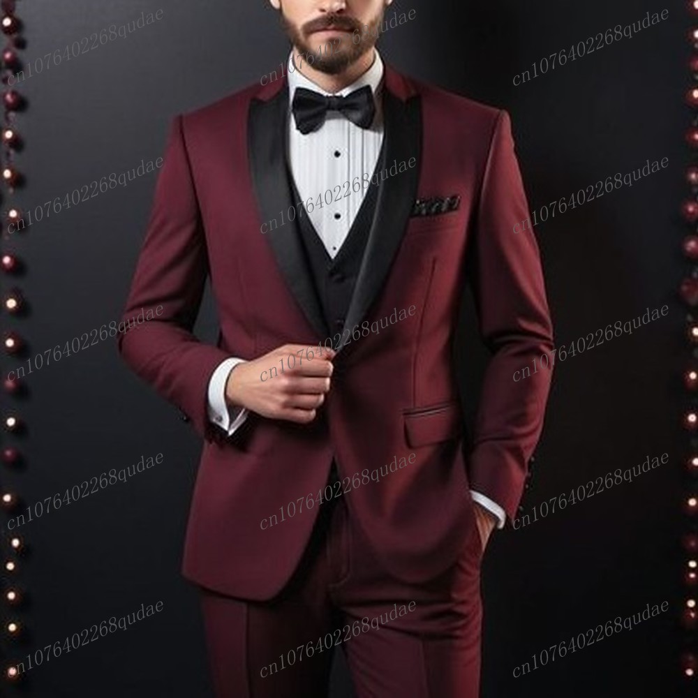Purple And Black Formal Men Su - Men Formal Wear Purple review and price