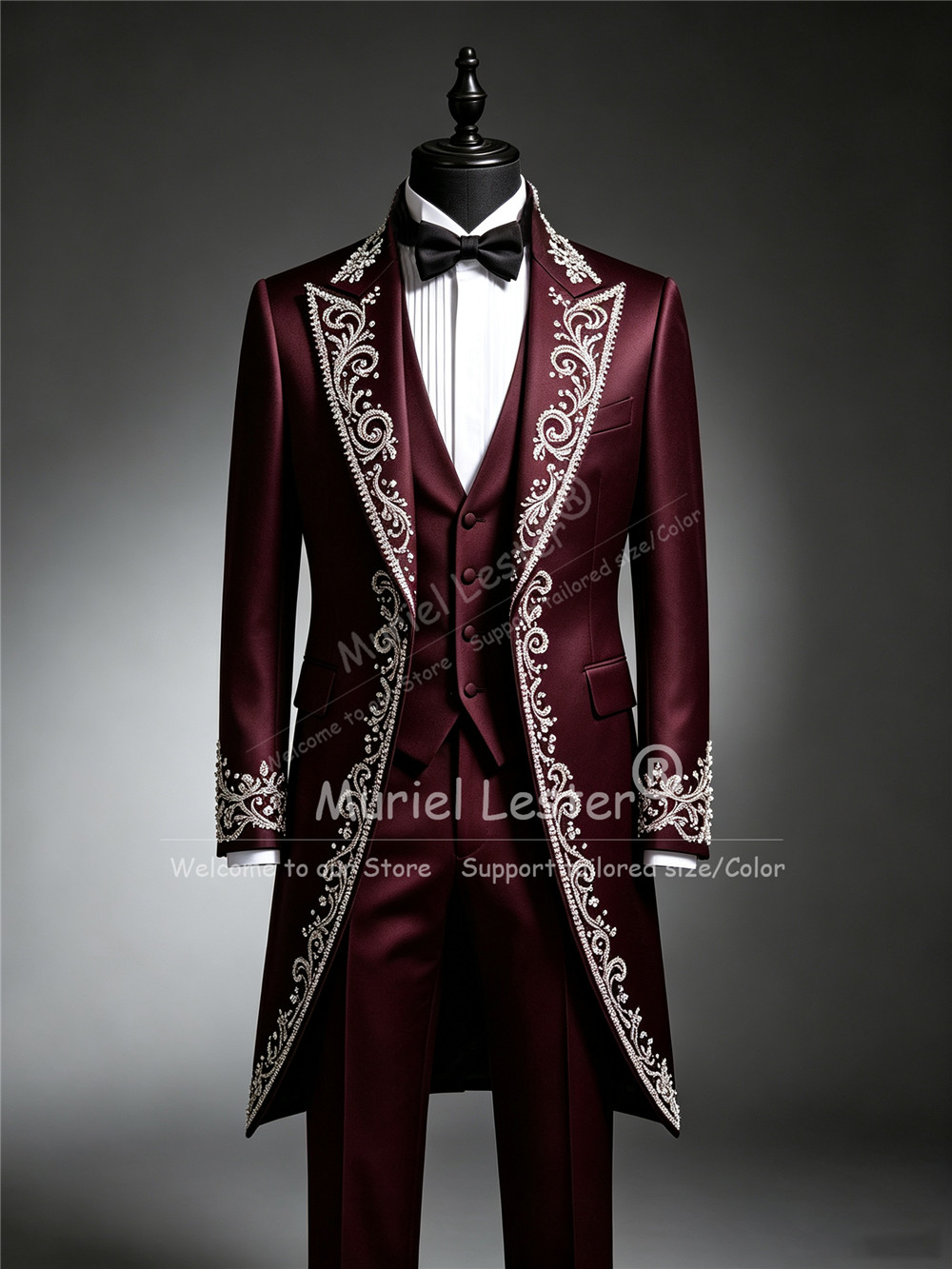 Man Brilliant Crystals Beading - Men Formal Wear Clothes review and price
