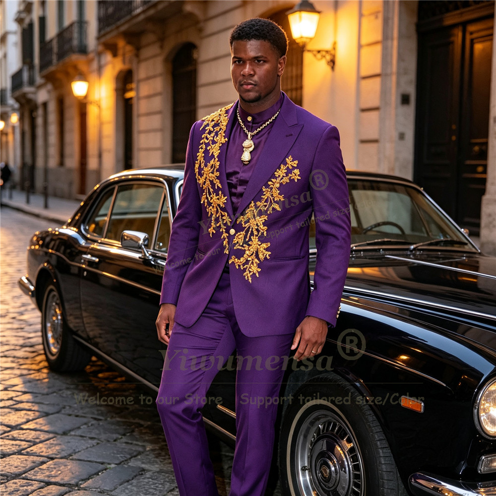 Unique Design Purple Suits Men - Men Formal Wear Purple review and price
