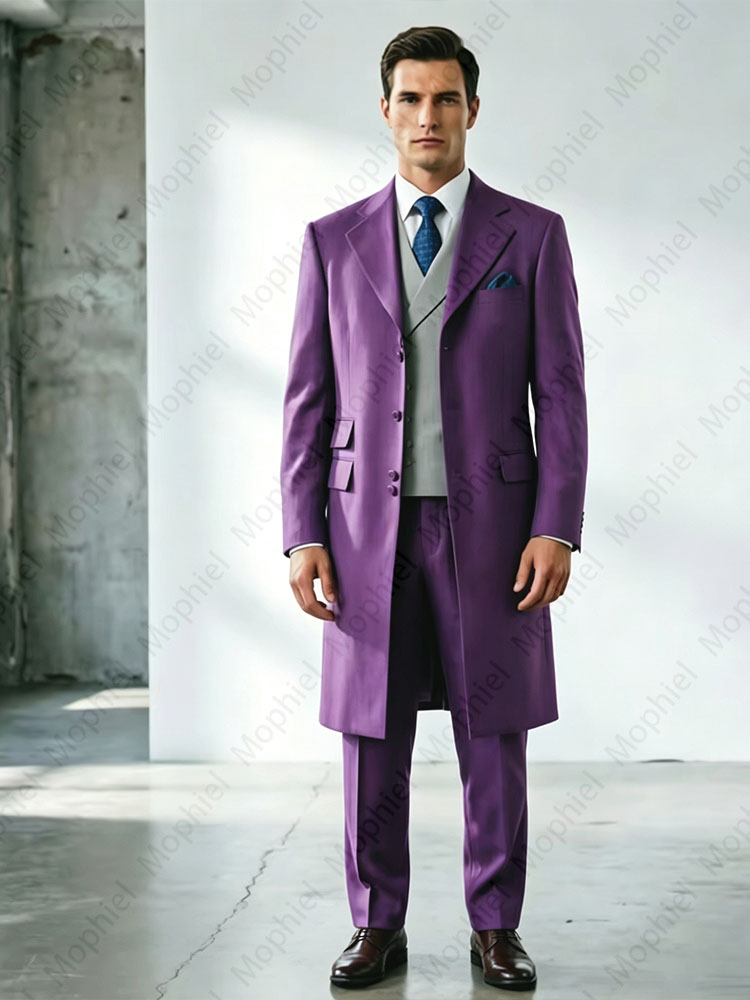 High Quality Long Men's Suits  - Formal Vest Waistcoat review and price