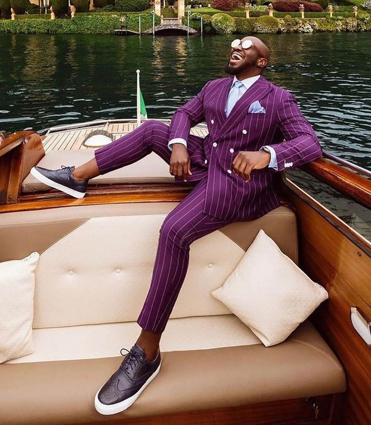purple Striped Mens Wedding Tu - Men Formal Wear Purple review and price
