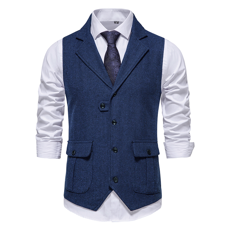 Men Suit Vest Herringbone Fabr - Formal Vest Waistcoat review and price