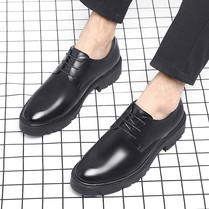 Mens Black Leather Lace Up Dre - Men'S Formal Wear review and price